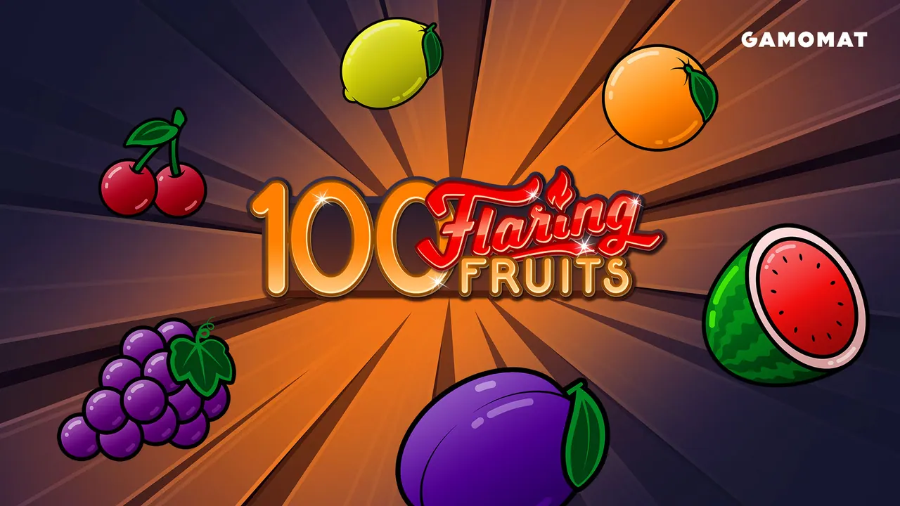Visuel officiel de 100 Flaring Fruits (Gamomat)