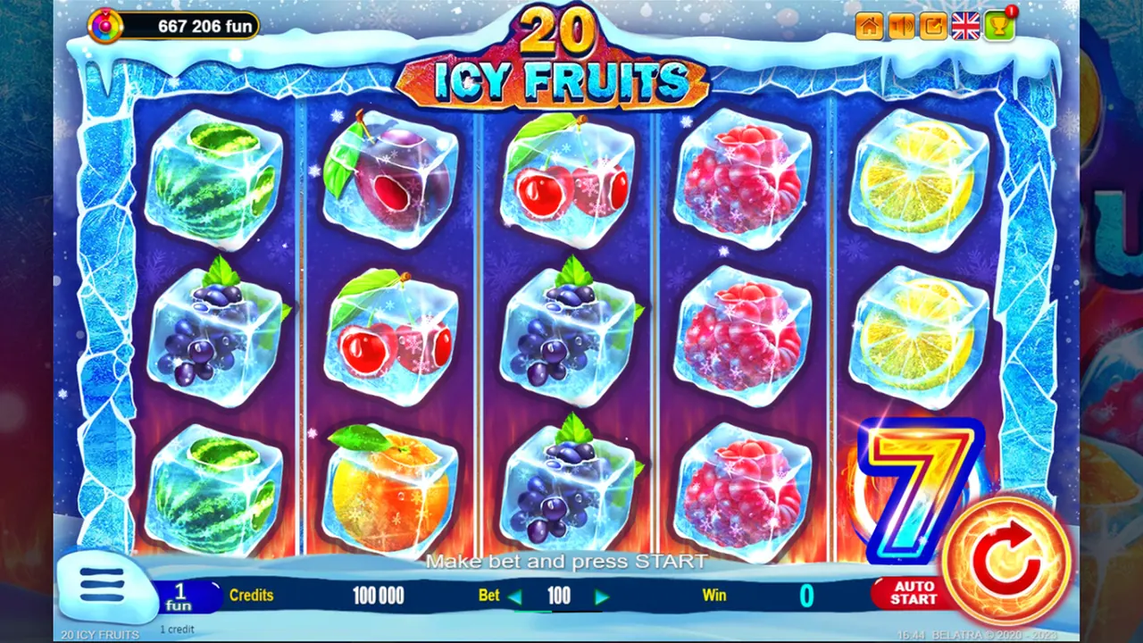 Visuel officiel de 20 Icy Fruits (Belatra Games)