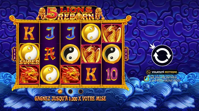 5 Lions Reborn : écran de jeu n°2