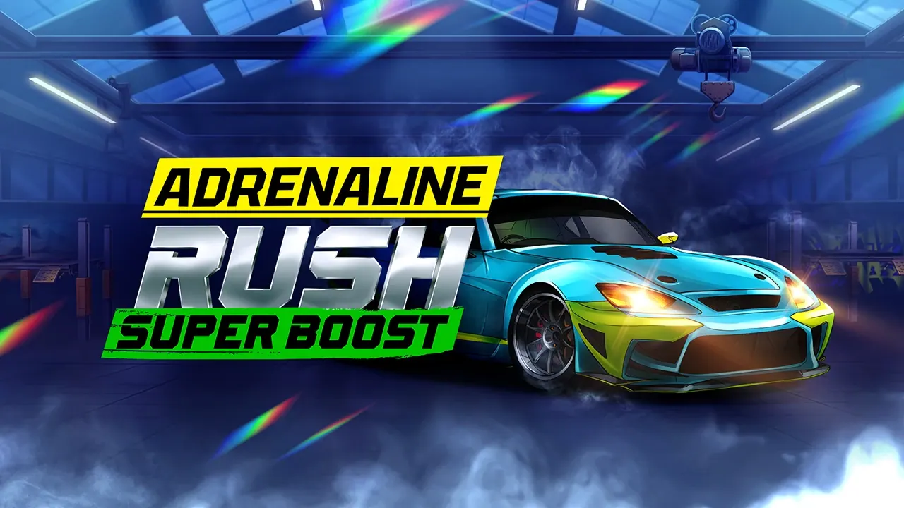 Visuel officiel de Adrenaline Rush: Super Boost (Evoplay)