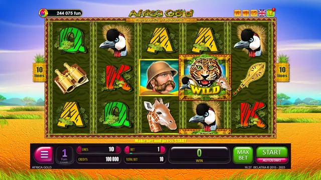 Africa Gold, machines à sous Belatra Games
