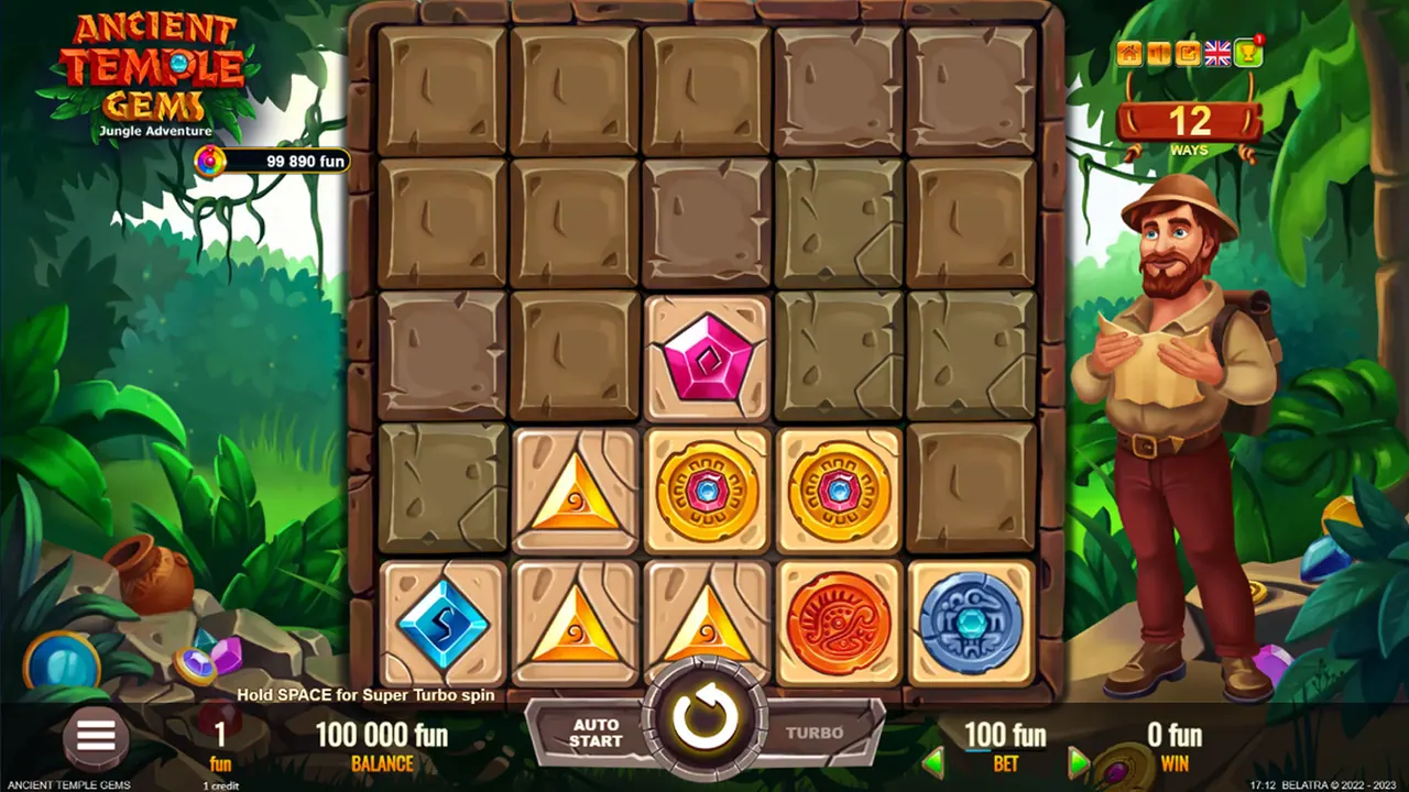Visuel officiel de Ancient Temple Gems (Belatra Games)