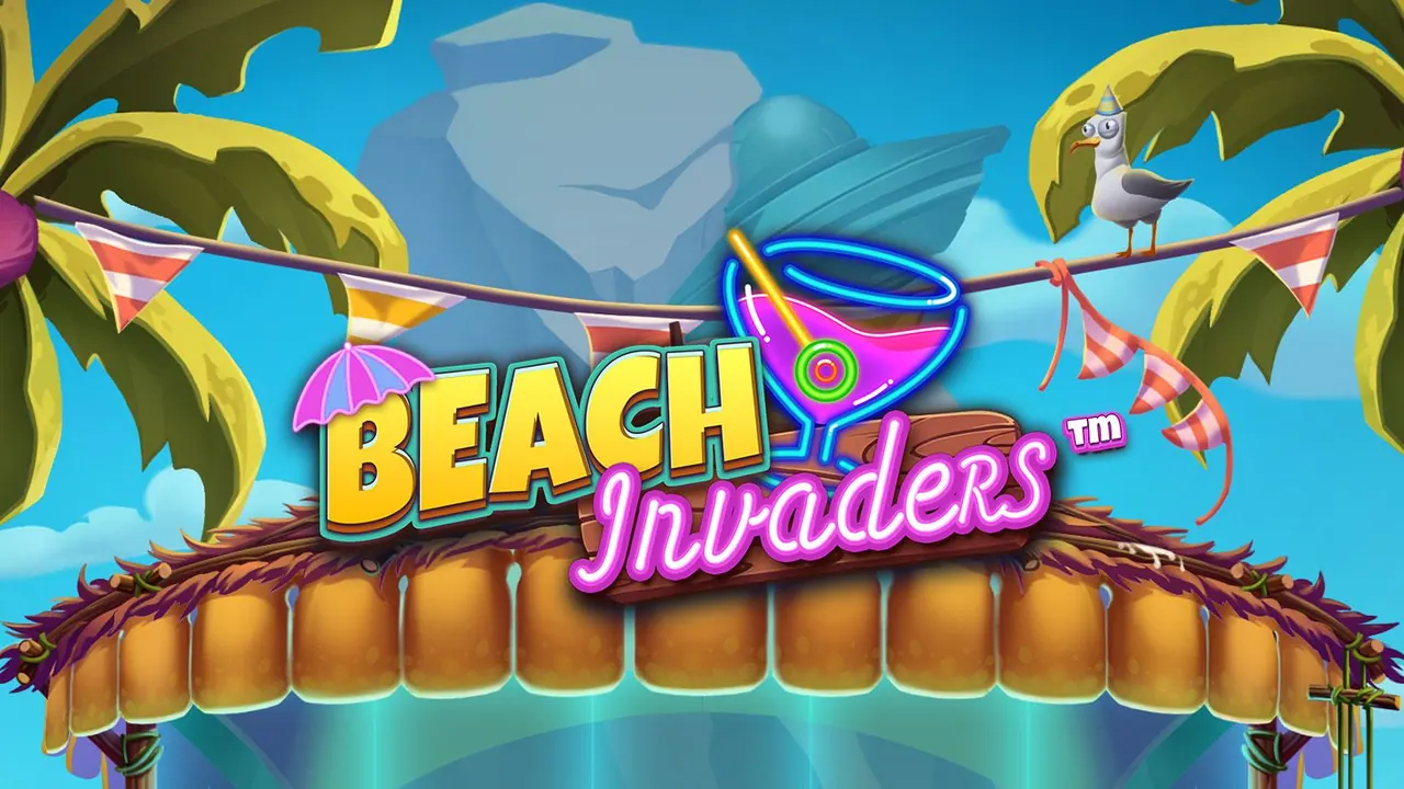 Visuel officiel de Beach Invaders (NetEnt)