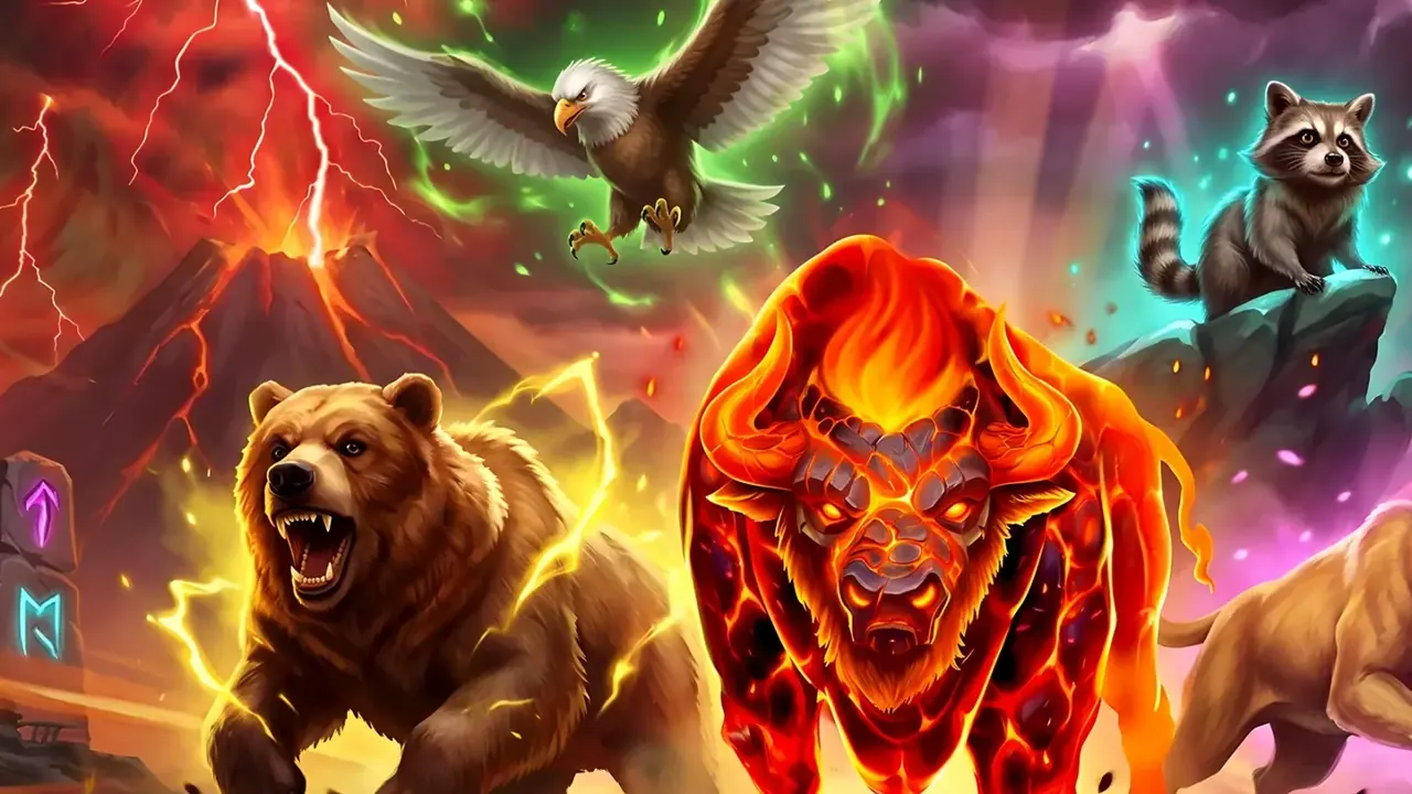 Visuel officiel de Beasts of Fire Inferno (Play'n GO)