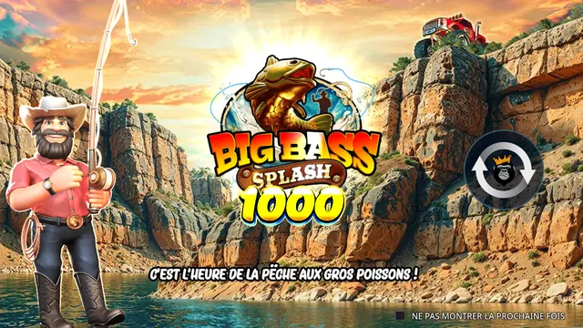 Big Bass Splash 1000, machines à sous pêche