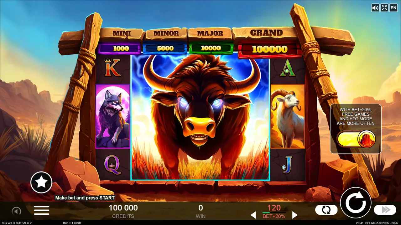 Visuel officiel de Big Wild Buffalo 2 (Belatra Games)
