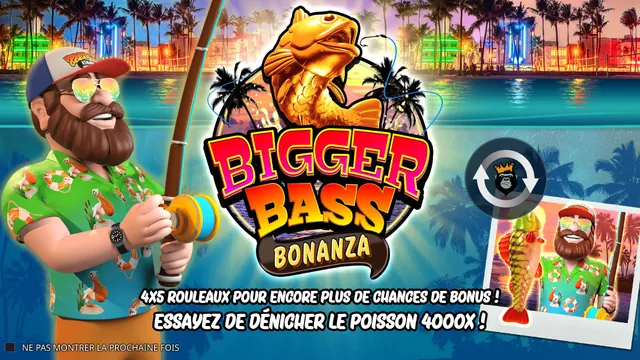 Bigger Bass Bonanza, machines à sous pêche