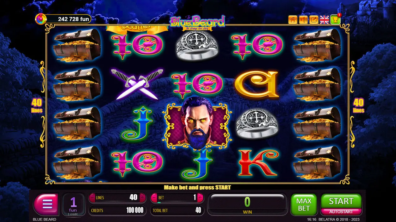 Visuel officiel de Blue Beard (Belatra Games)