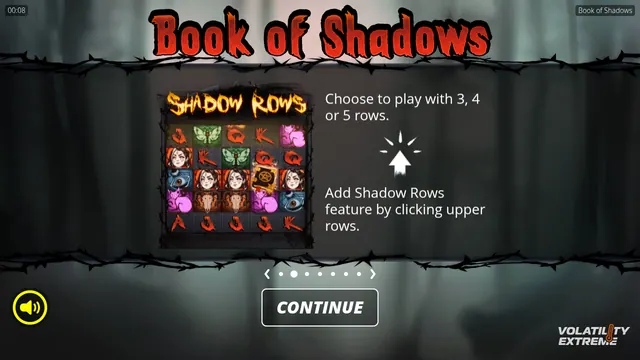 Book of Shadows, machines à sous magie et fantasy