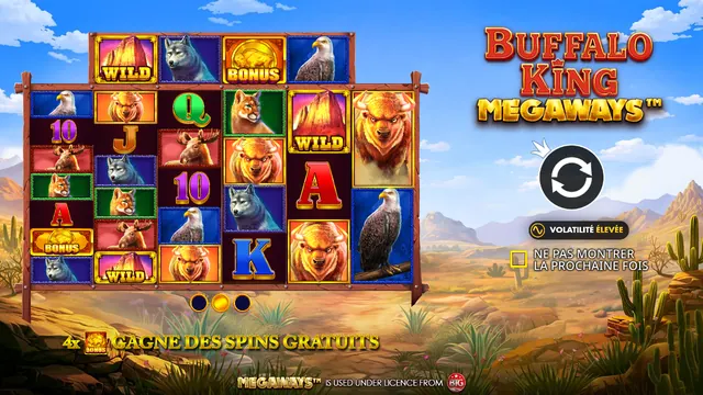Buffalo King Megaways, machines à sous Megaways