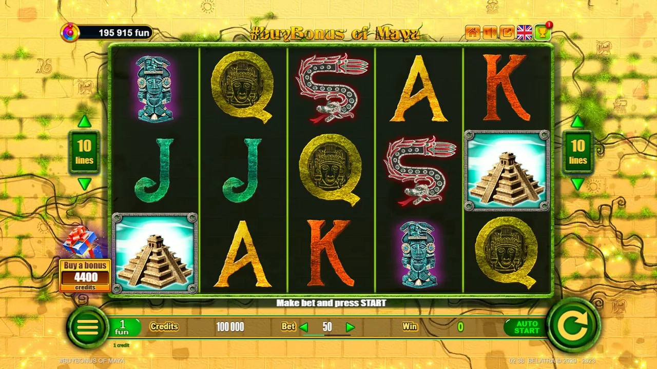 Visuel officiel de BuyBonus of Maya (Belatra Games)