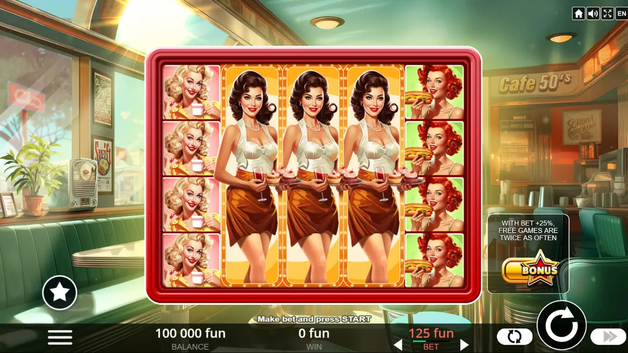 Visuel officiel de Cafe 50's (Belatra Games)