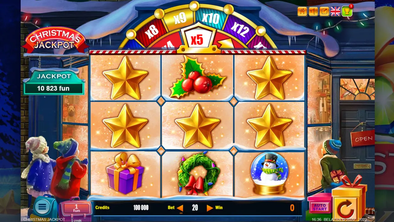 Visuel officiel de Christmas Jackpot (Belatra Games)