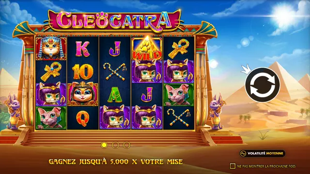 Cleocatra, machines à sous Égypte ancienne