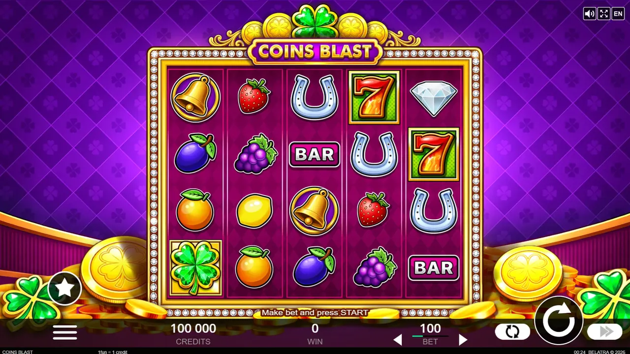 Visuel officiel de Coins Blast (Belatra Games)
