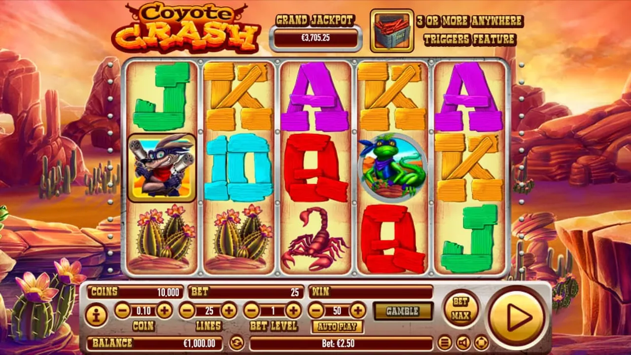 Visuel officiel de Coyote Crash (Habanero)