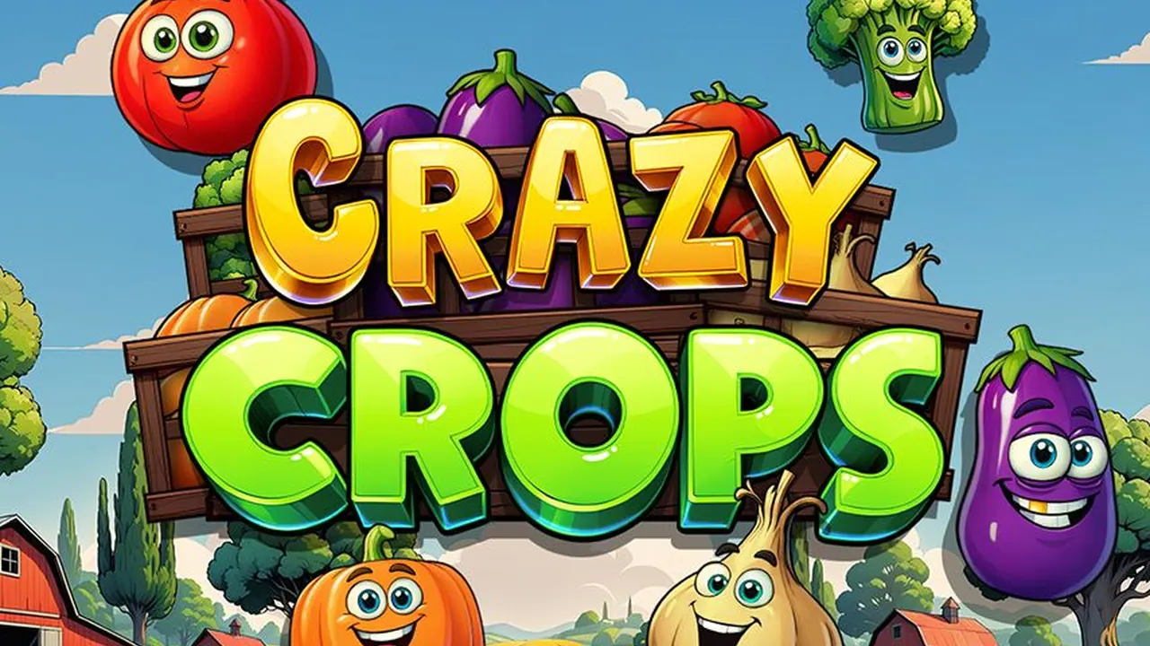 Visuel officiel de Crazy Crops (Slotmill)