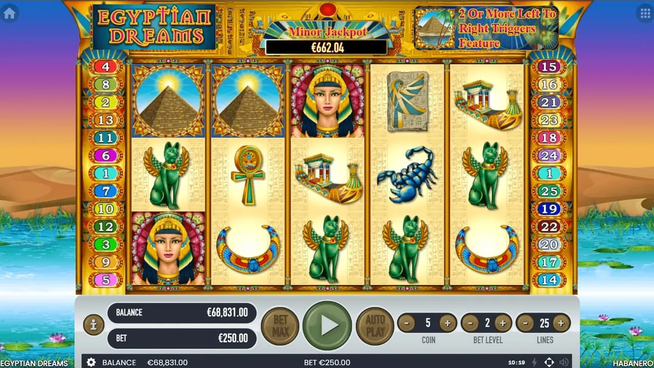 Visuel officiel de Egyptian Dreams (Habanero)