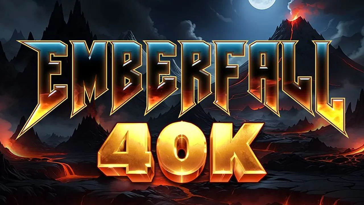 Visuel officiel de Emberfall 40k (Slotmill)