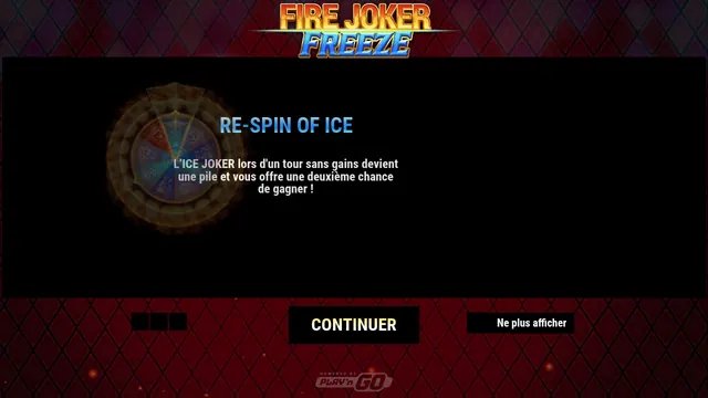 Fire Joker Freeze : écran de jeu n°1