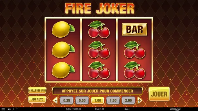 Fire Joker : écran de jeu n°2