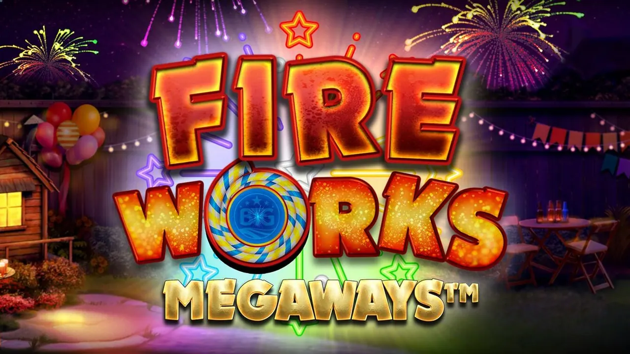 Visuel officiel de Fireworks Megaways (Big Time Gaming)