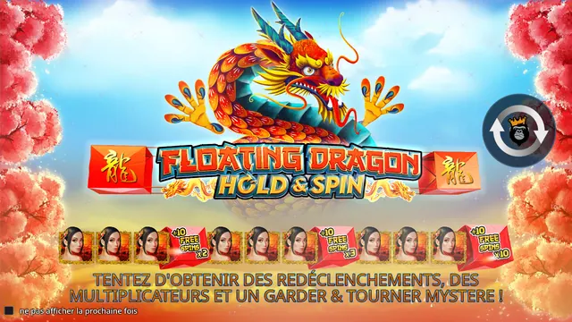 Floating Dragon Hold and Spin : écran de jeu n°2