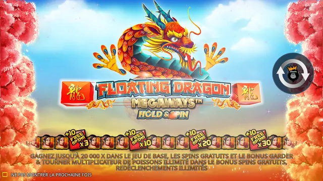 Floating Dragon Megaways : écran de jeu n°2