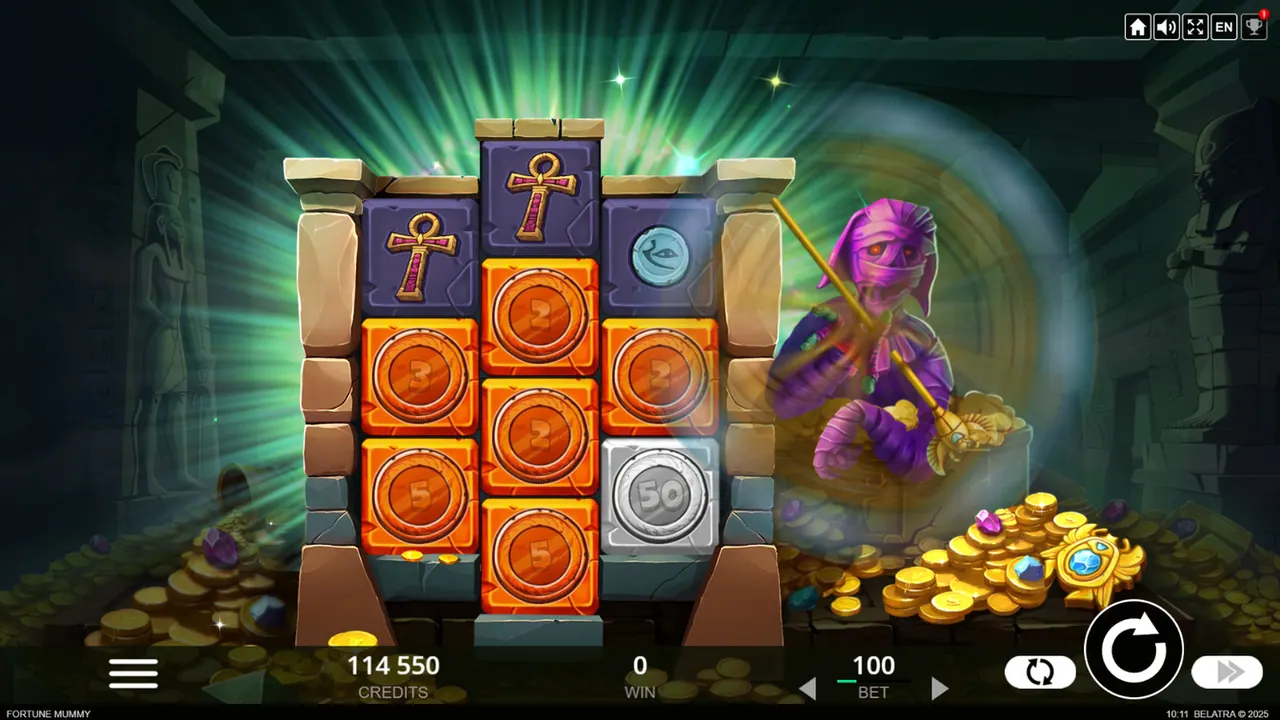 Visuel officiel de Fortune Mummy (Belatra Games)