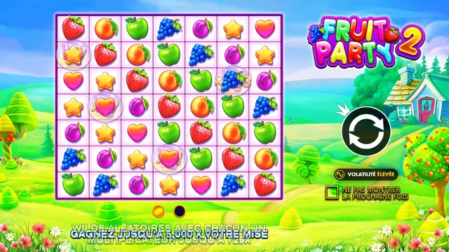 Fruit Party 2, machines à sous fruits