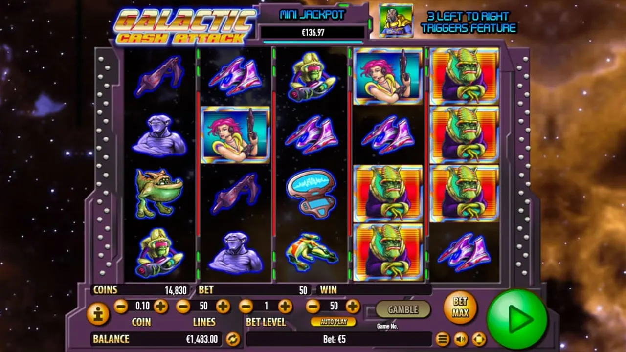 Visuel officiel de Galactic Cash (Habanero)