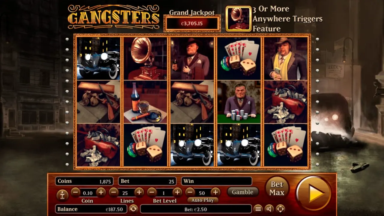 Visuel officiel de Gangsters (Habanero)