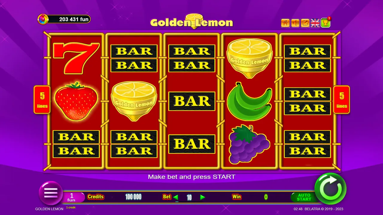 Visuel officiel de Golden Lemon (Belatra Games)