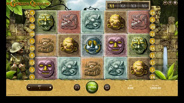 Gonzo's Quest : écran de jeu n°1