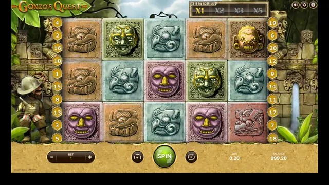 Gonzo's Quest : écran de jeu n°2