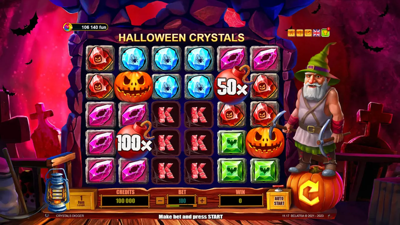 Visuel officiel de Halloween Crystals (Belatra Games)