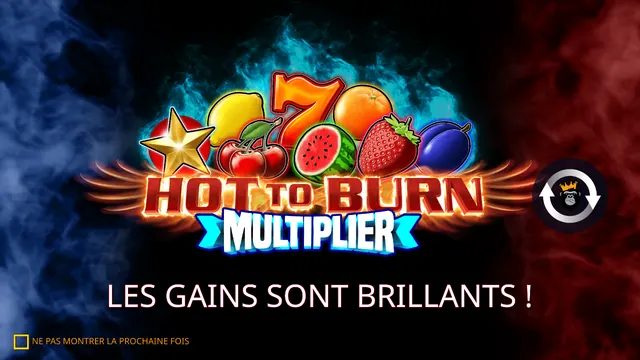 Hot to Burn Multiplier : écran de jeu n°2