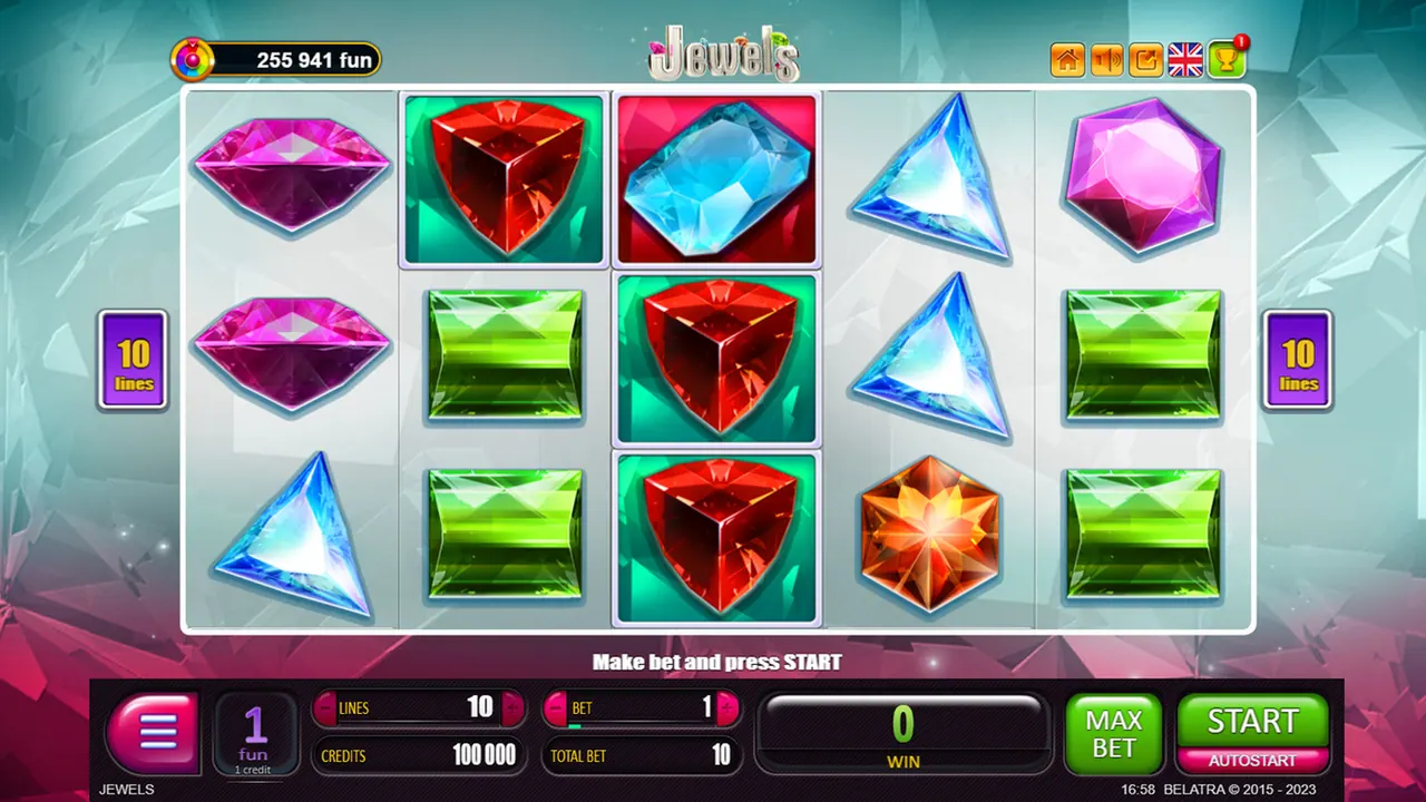 Visuel officiel de Jewels (Belatra Games)