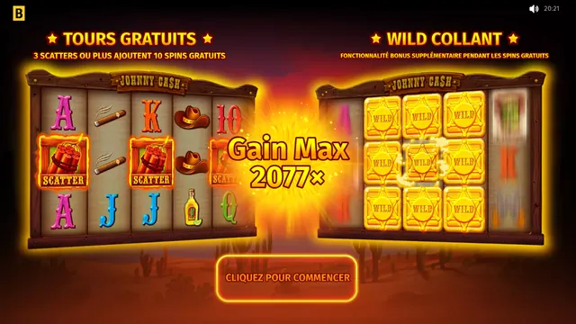 Johnny Cash : écran de jeu n°1