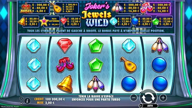 Joker’s Jewels Wild : écran de jeu n°2