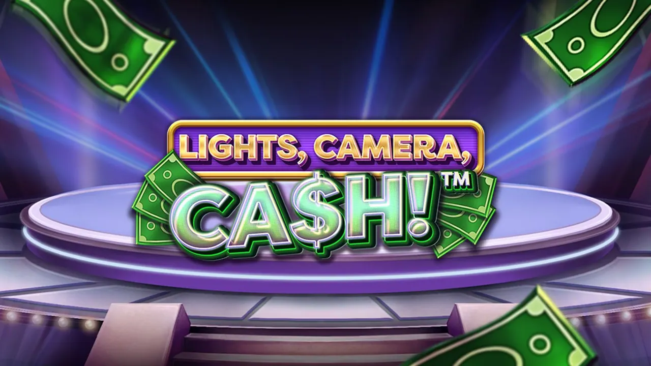 Visuel officiel de Lights, Camera, Cash! (NetEnt)