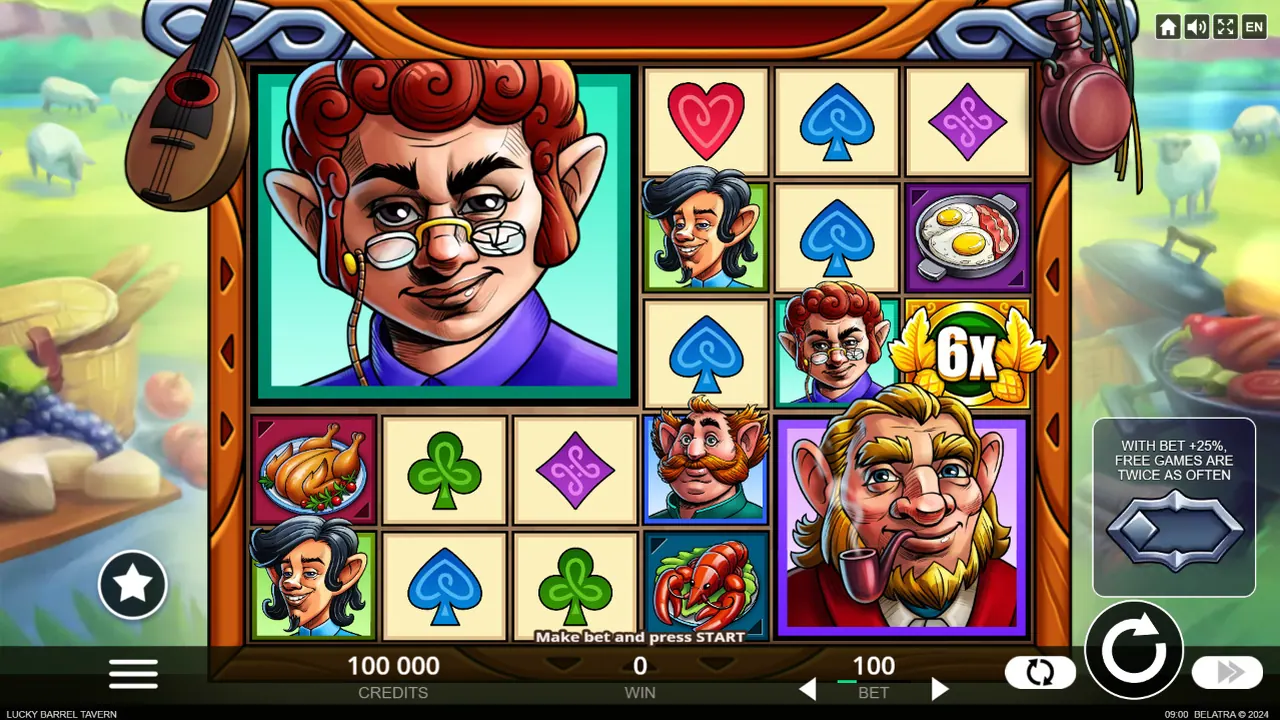 Visuel officiel de Lucky Barrel Tavern (Belatra Games)