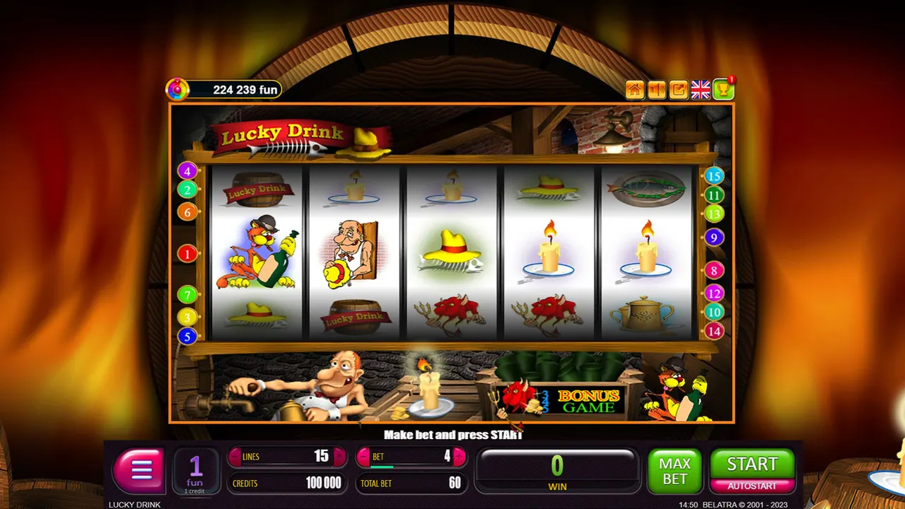 Visuel officiel de Lucky Drink (Belatra Games)