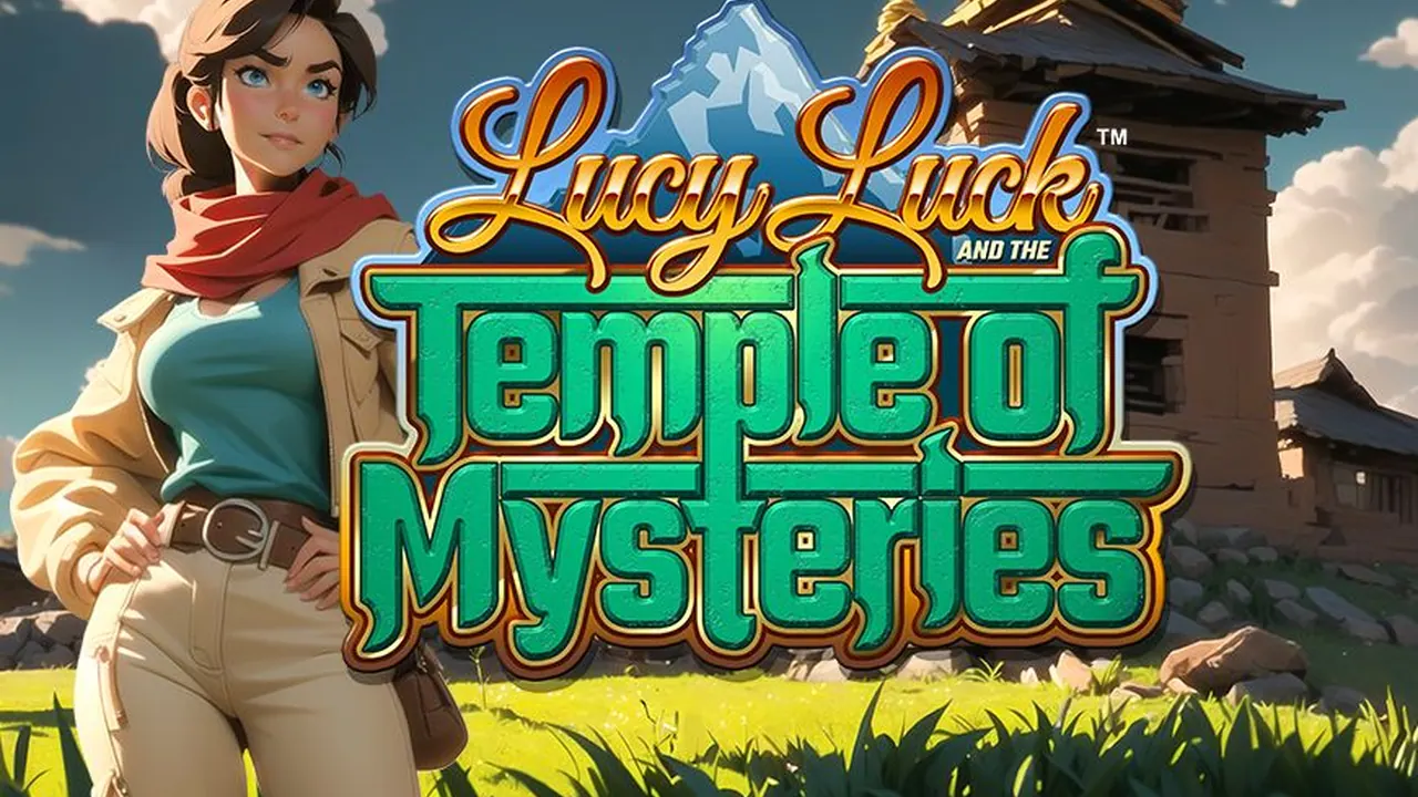 Visuel officiel de Lucy Luck and the Temple of Mysteries (Slotmill)