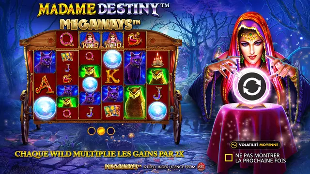Madame Destiny Megaways, machines à sous Megaways