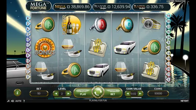 Mega Fortune : écran de jeu n°1