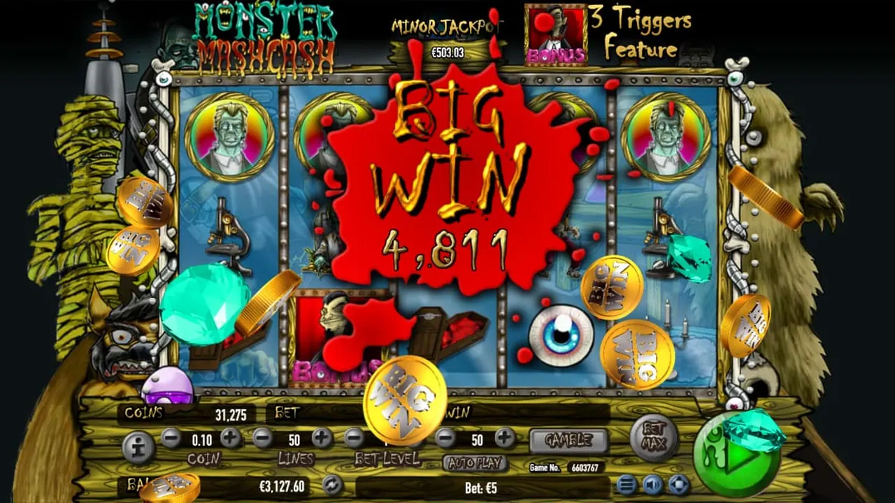 Visuel officiel de Monster Mash Cash (Habanero)