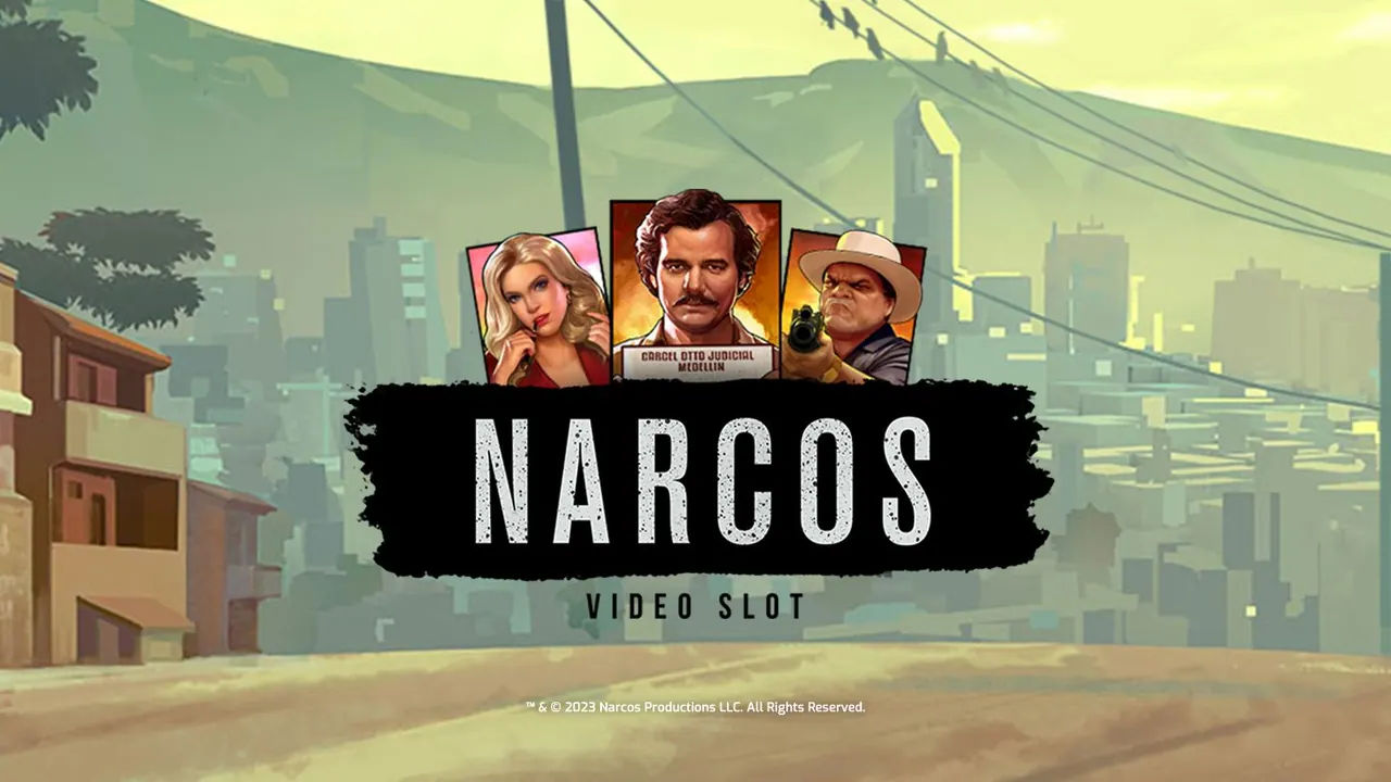 Visuel officiel de Narcos (NetEnt)