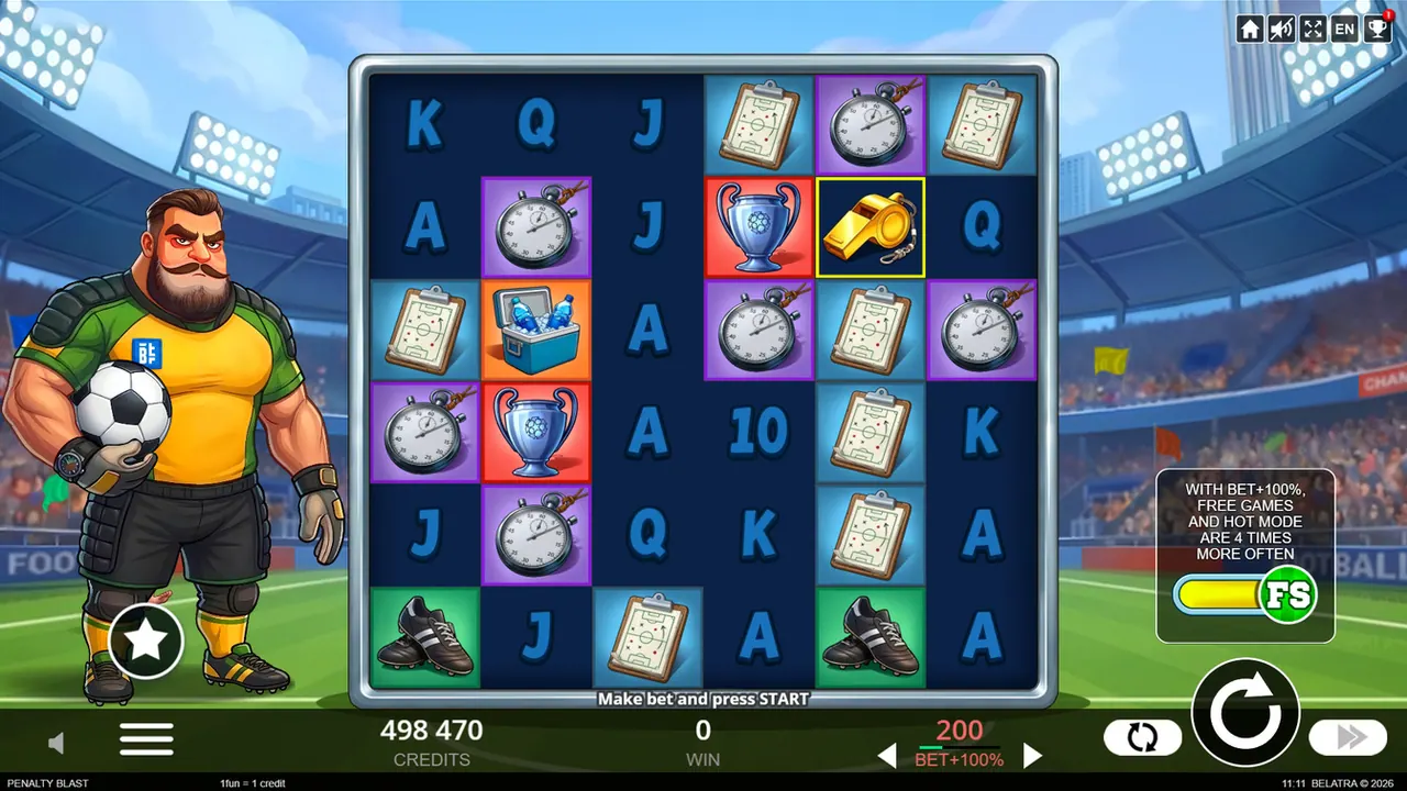 Visuel officiel de Penalty Blast (Belatra Games)