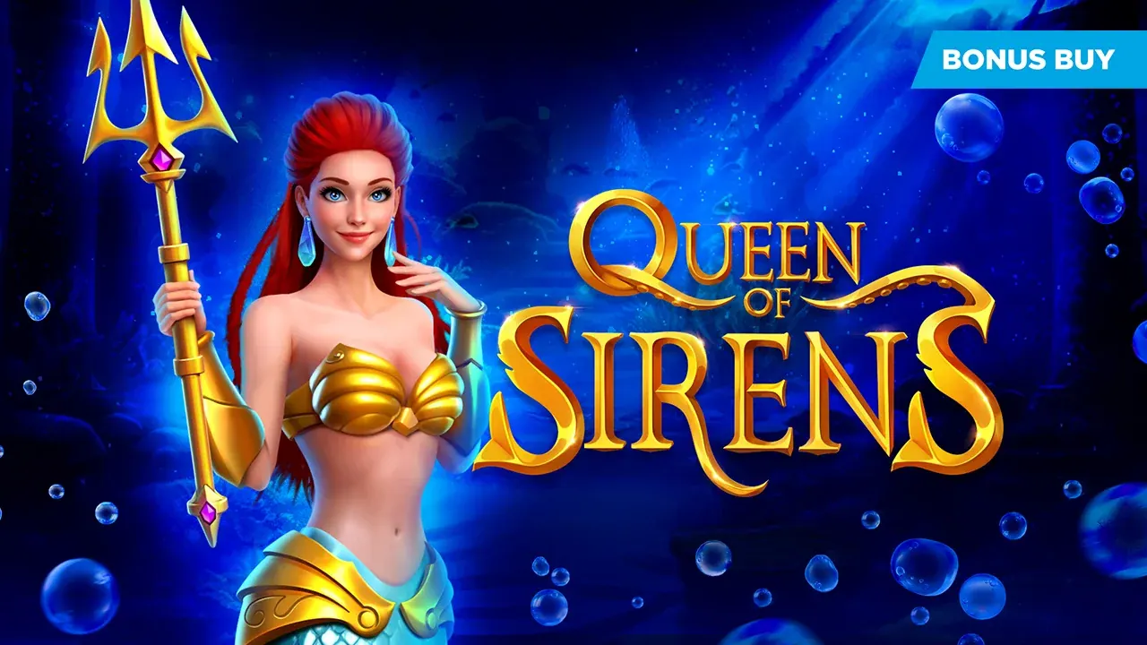 Visuel officiel de Queen of Sirens (Evoplay)